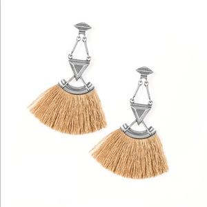 Brown Fringe Earrings